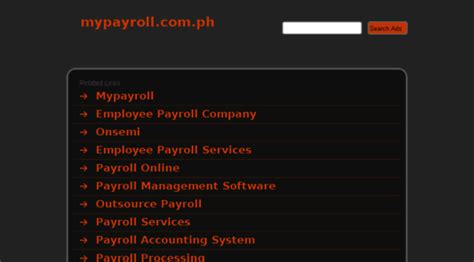 LOGIN : myPayroll.ph .